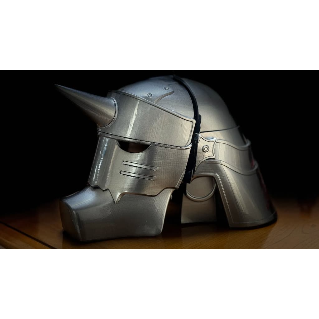 Elmo Capacete Alphonse Elric Fullmetal Alchemist Cosplay Tamanho Real Escala 1.1 Fantasia