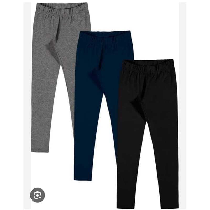 KIT 2 calça legging infantil feminina cotton