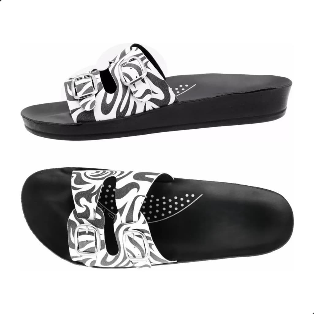 Chinelo Ortopédico Feminino Anatômico Webe Flex Confortável Fascite Plantar Esporão 2 Fivelas
