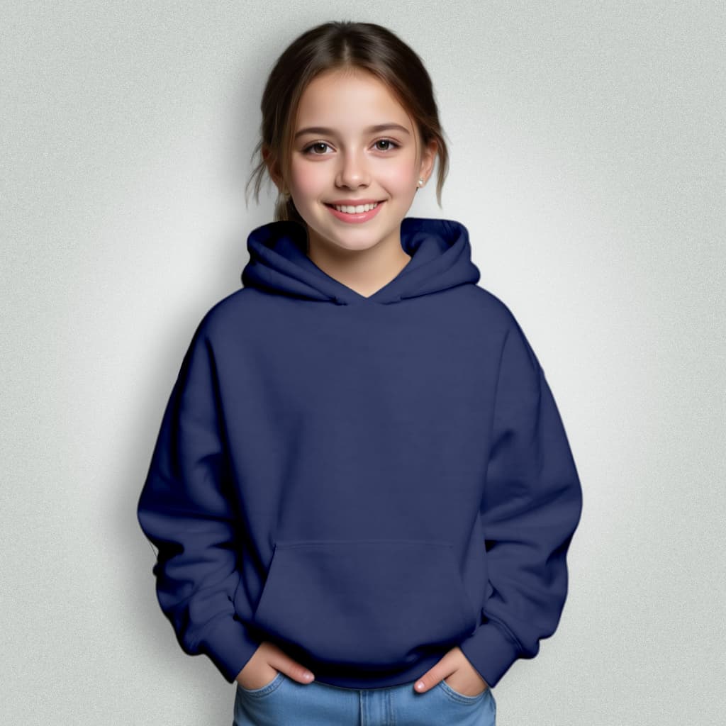 Moletom Infantil Canguru Com Bolso Menino Menina Liso
