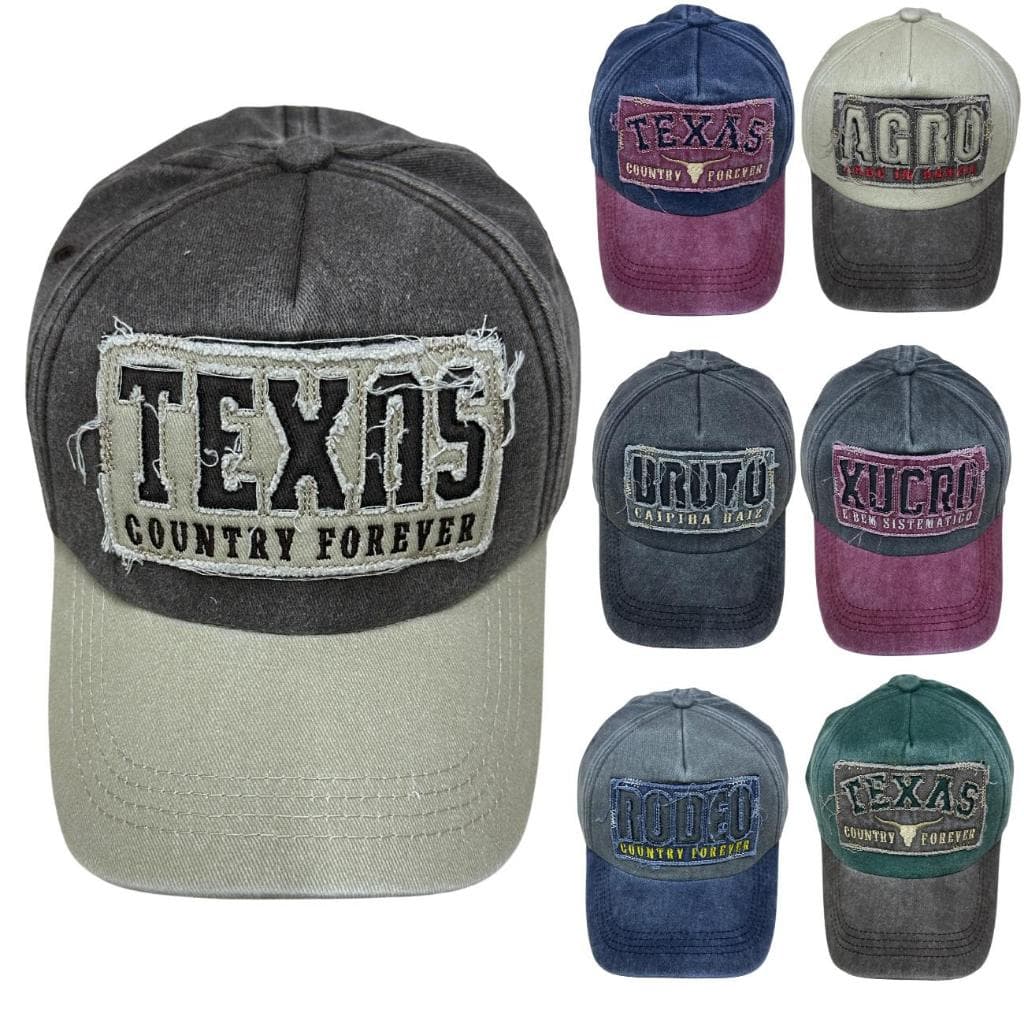 Boné Country Texas Bruto Rodeio Agro Xucro Aba Curva Vintage