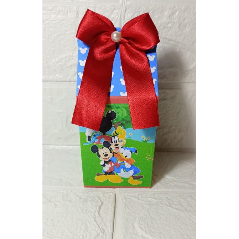 Kit Caixinhas Milk Turma do Mickey, lembrancinhas Personalizadas para festas e aniversários.