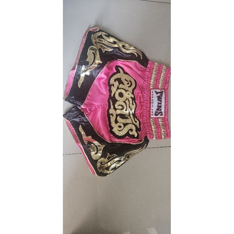 shorts muay thai luta boxe  rosa