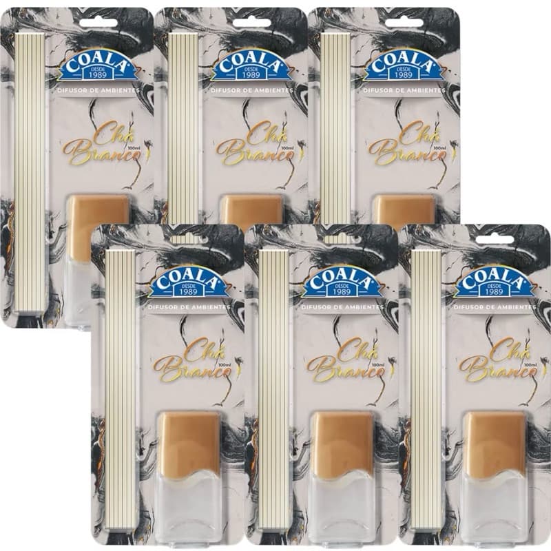 Kit Coala Difusor diversos aromas 100 ml - Chá Branco