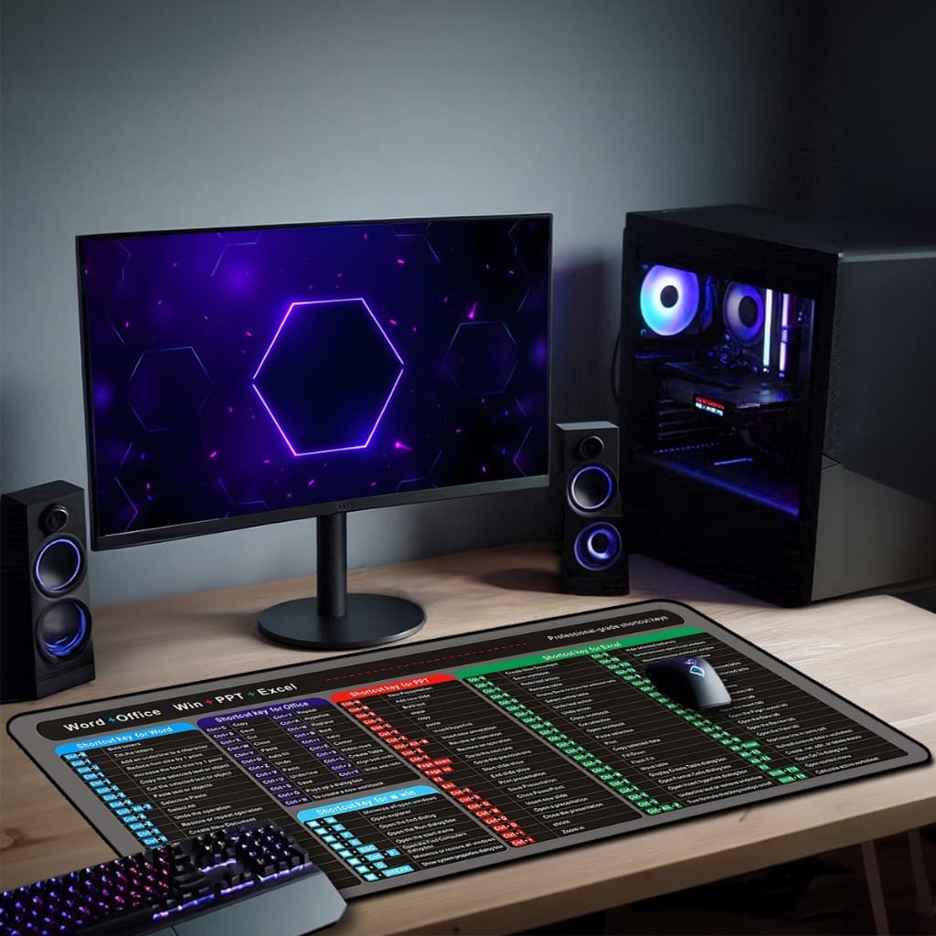 Mouse Pad ZSoftwares Gamer Antiderrapante Grande 70x35 80x35 90x40 90x50 cm  Borda Costurada