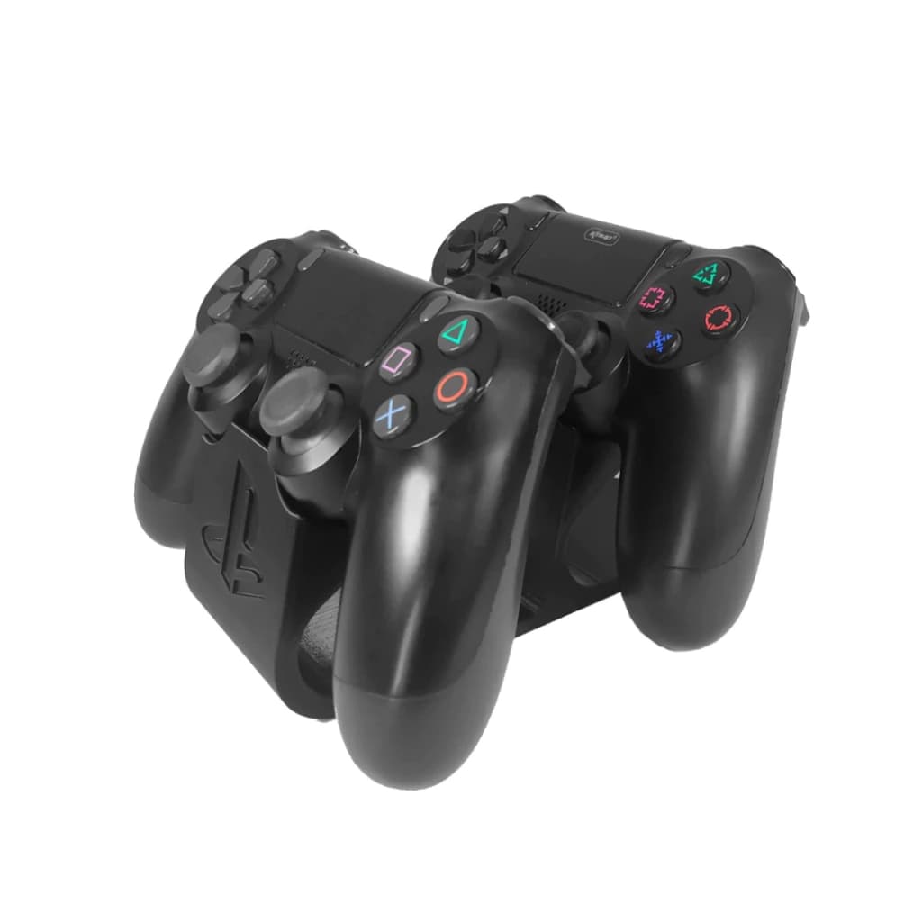 Suporte Stand Duplo Controle Playstation 4 PS4 logotipo