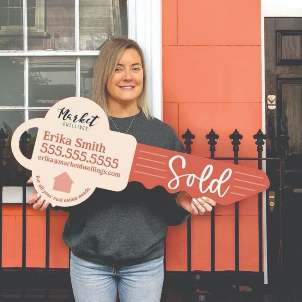 Placa Chave Personalizada Imobiliária Venda Casa Corretor Imóvel Grande Gigante nome