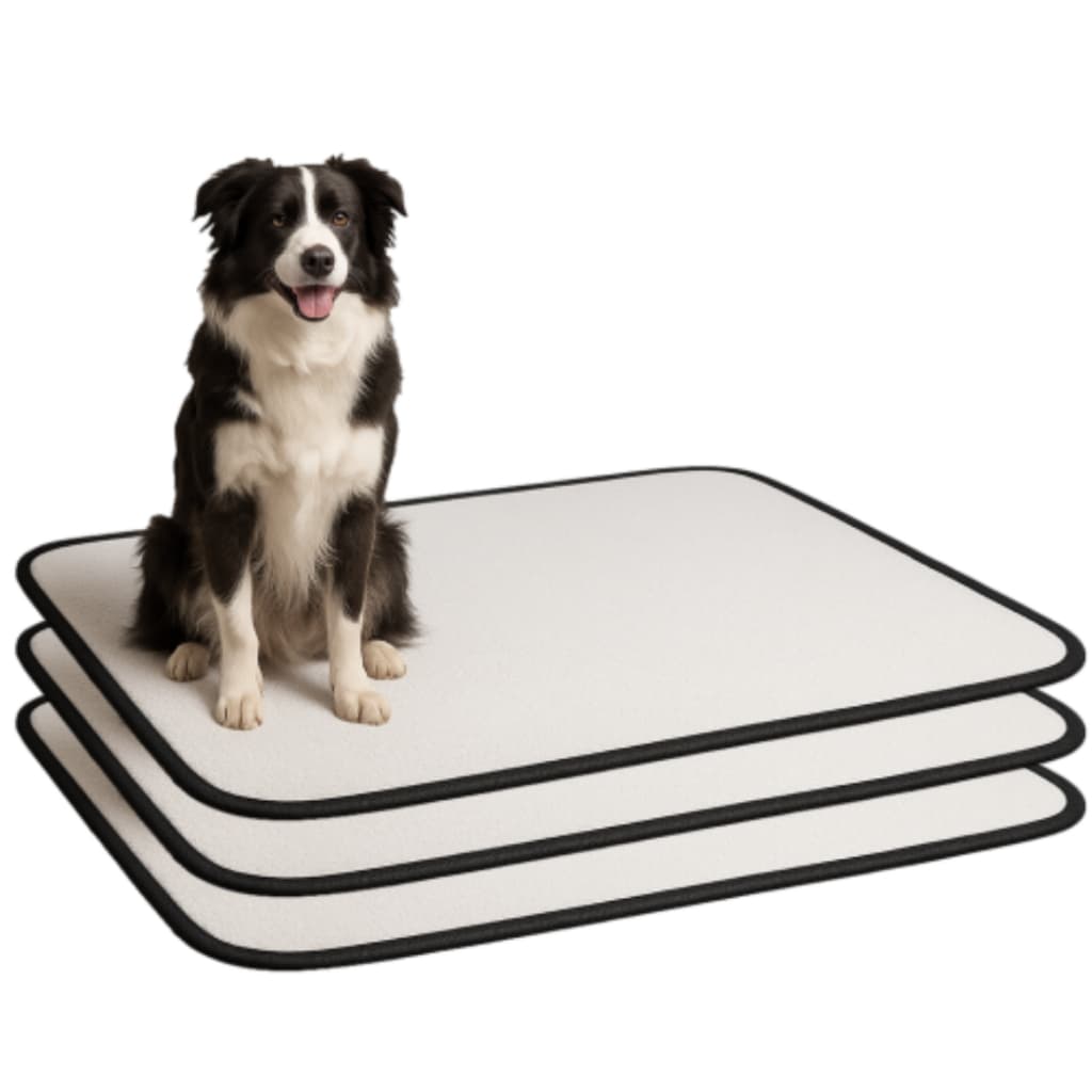 Kit 3 Tapetes Internos Lavável Para Cães - Casa Sem Xixi 100x70