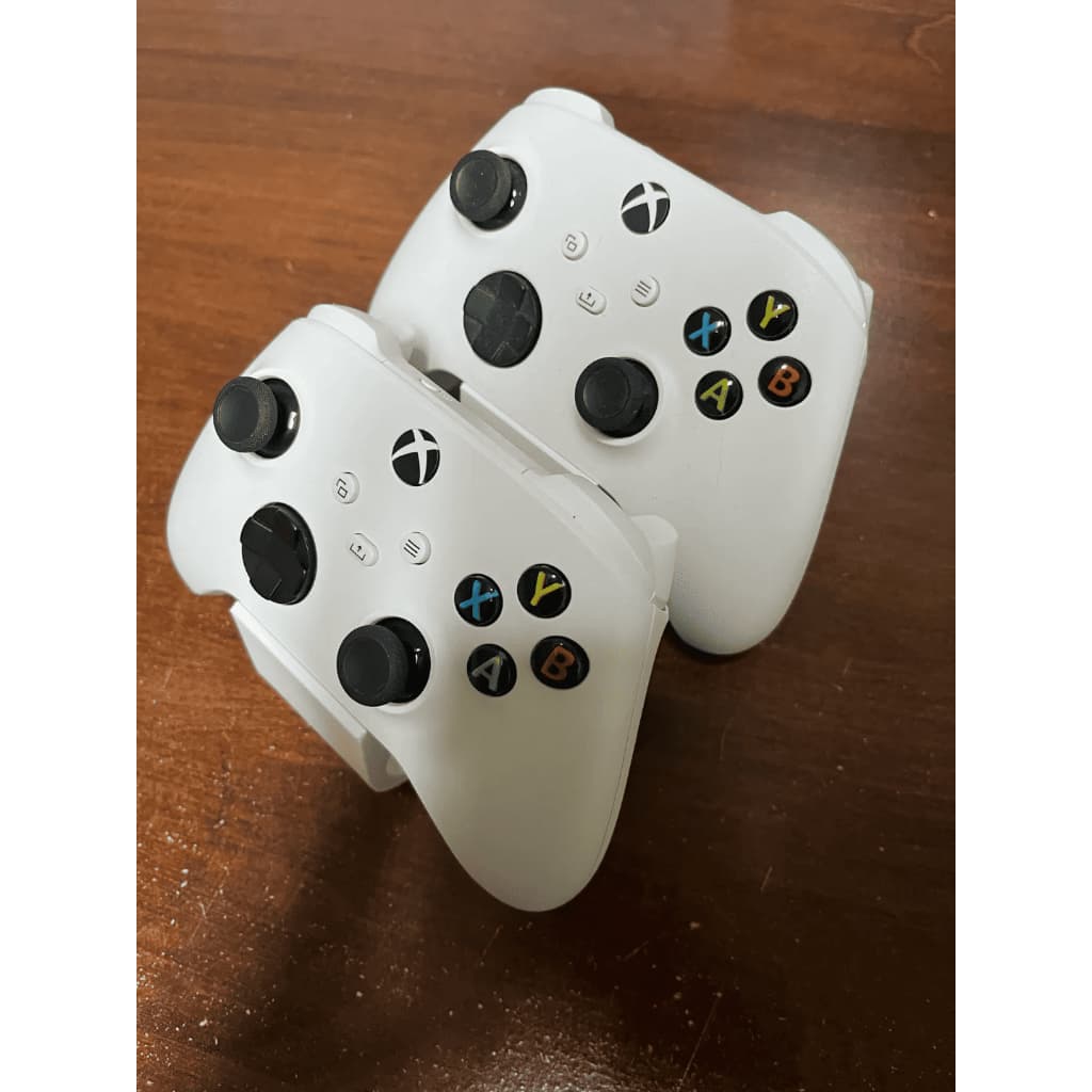 Suporte Duplo para Controle Xbox Series S e One – Expositor Gamer para Setup Organizado