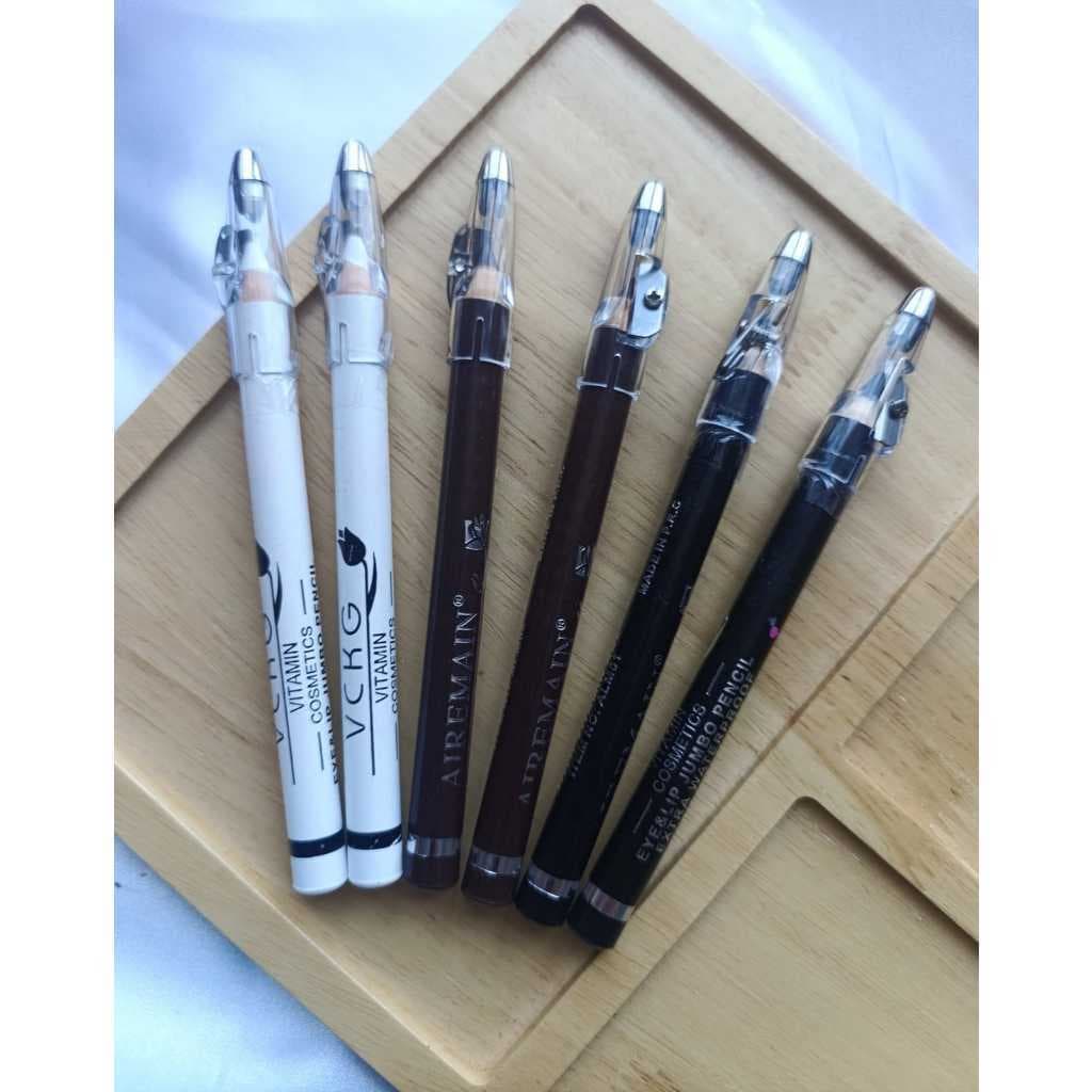 Lápis de olho Jumbo Airemain Jumbo Preto/ Marrom / Branco venda por unidade