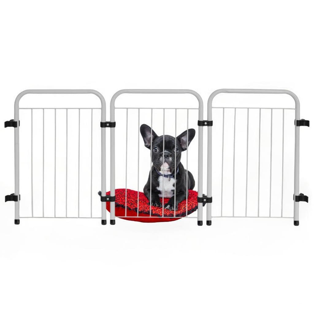 Cercado Pet Portátil Dobrável 3 Módulos 51cm Sem Portão Estilo Industrial