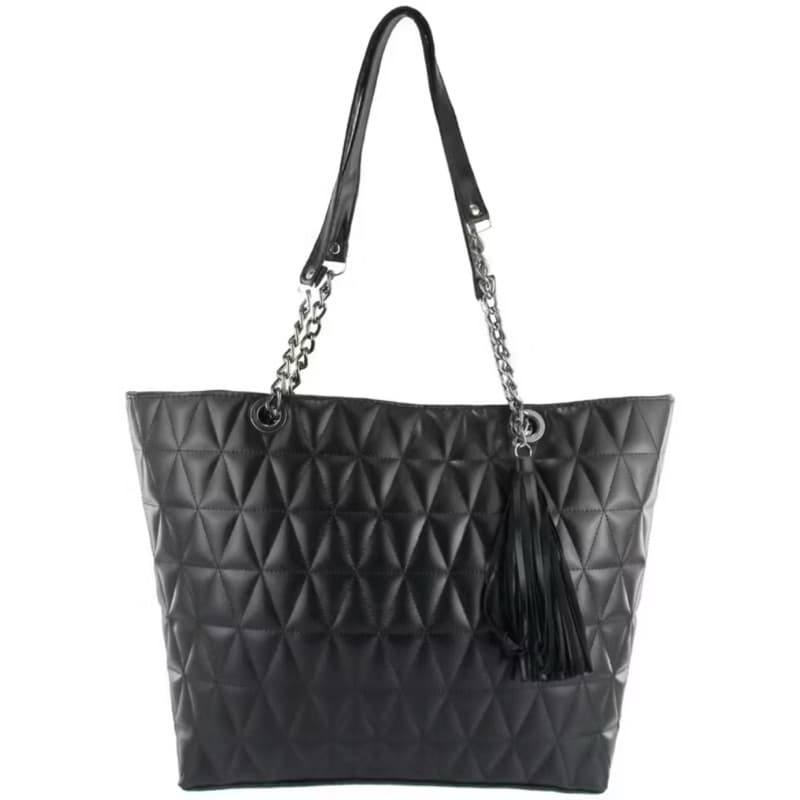 Bolsa Feminina Grande de Ombro Luxo com Corrente Metálica e Franja – Estilo Sofisticado MAVANNA