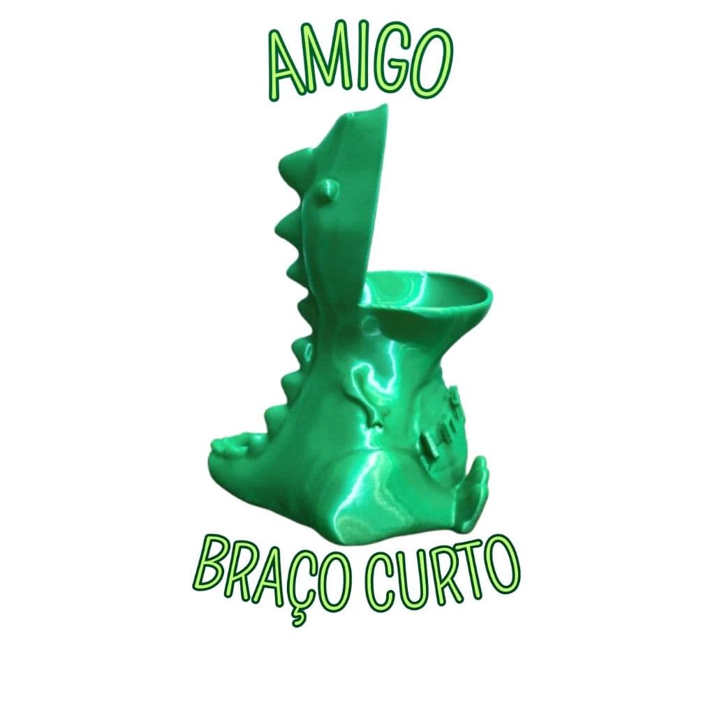 Porta-Caneta Dinossauro Personalizado – Presente Criativo “Amigo Braço Curto” para Escritório, Trabalho ou Estudo