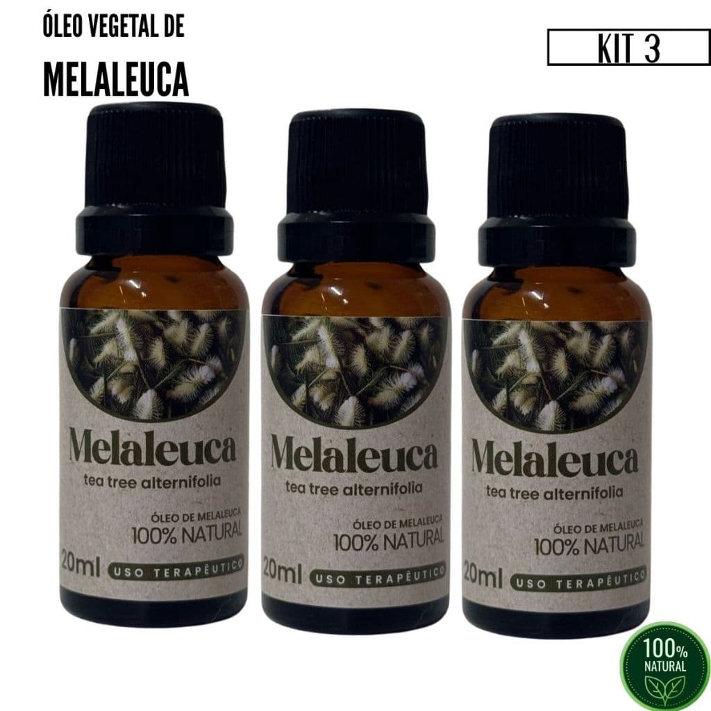 Kit 3 X Óleo de Melaleuca 100% natural 20 ml Biosencia