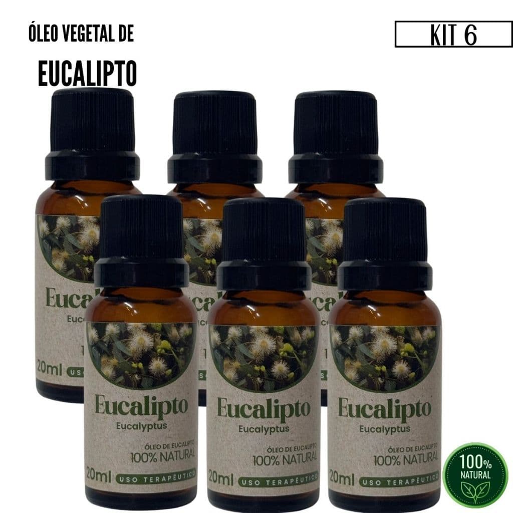 Oleo de Eucalipto 100% natural Pronto Para Uso Na Pele 20 ml Biosencia