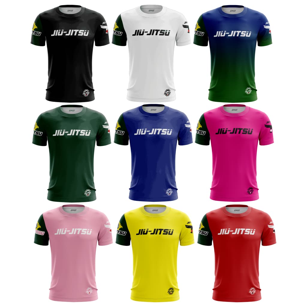 Camisa Camiseta Esportiva Jiu Jitsu / Treino / Academia / Luta Blusa com Dryfit Proteção Uv 50+