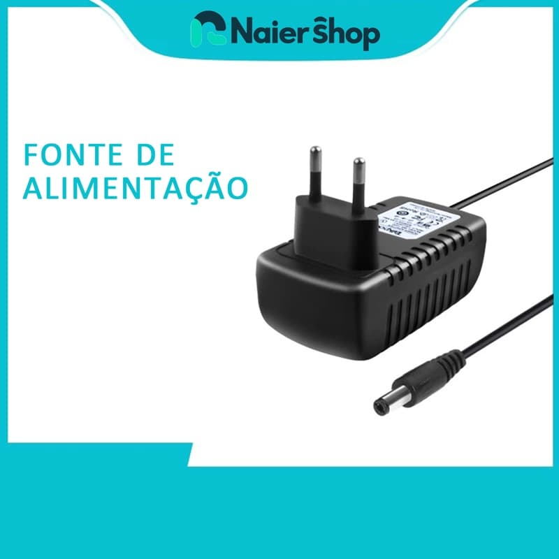 Fonte de Alimentação 12V 2A Bivolt  Para Câmeras E Fitas De Led
