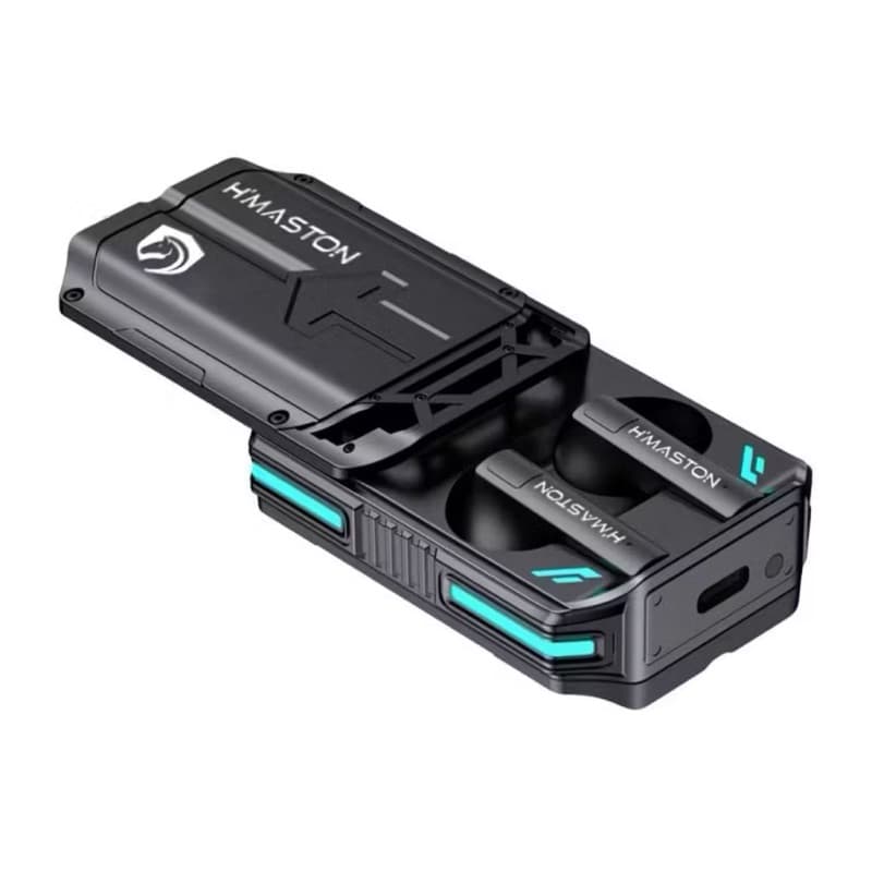 H'maston RS-61 Fone De Ouvido Bluetooth Sem Fio Gamer Com Led E Som De Espa