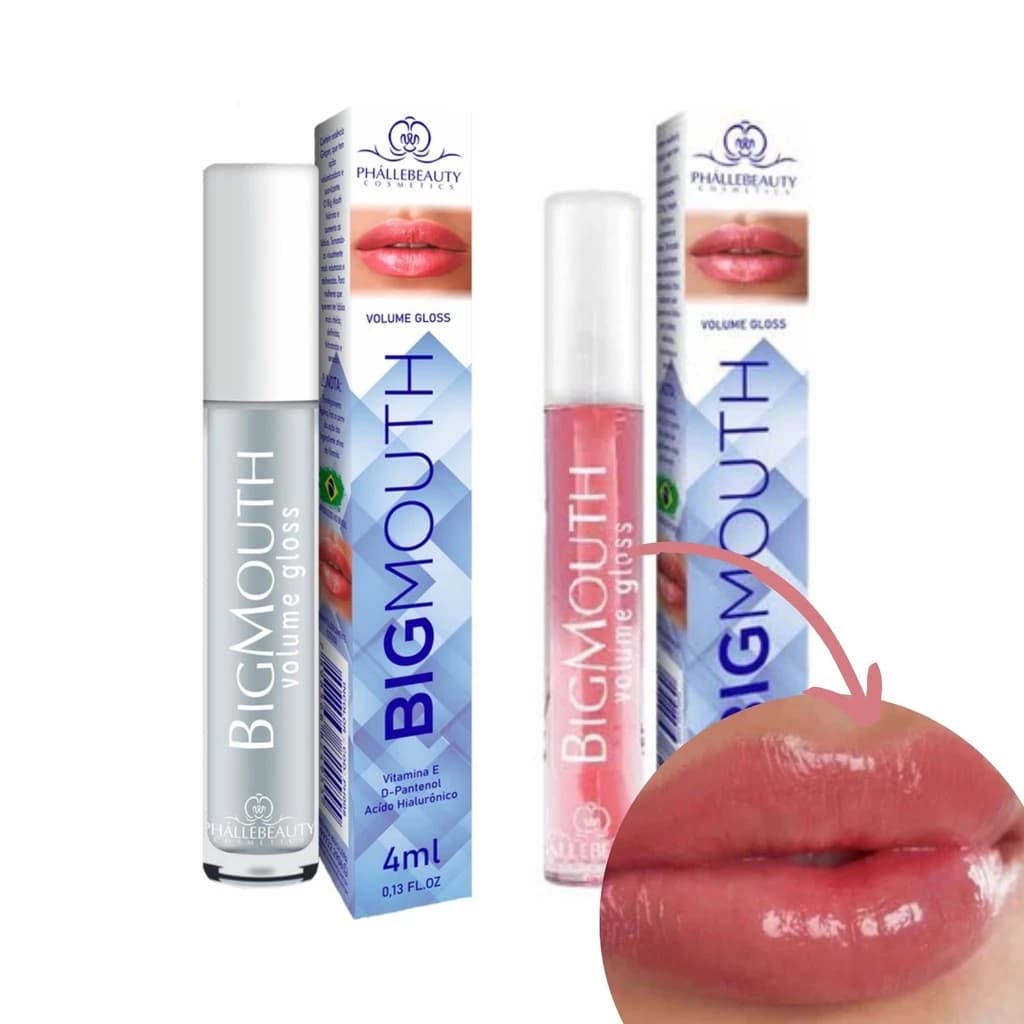 Gloss Lip Volume Aumenta Lábios Big Mouth Phállebeauty