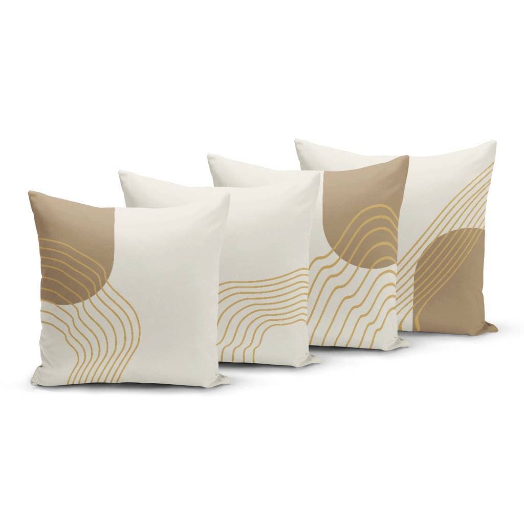 Kit 4 Capas de Almofadas 45x45cm Boho Para Sala Quarto - Yuzo