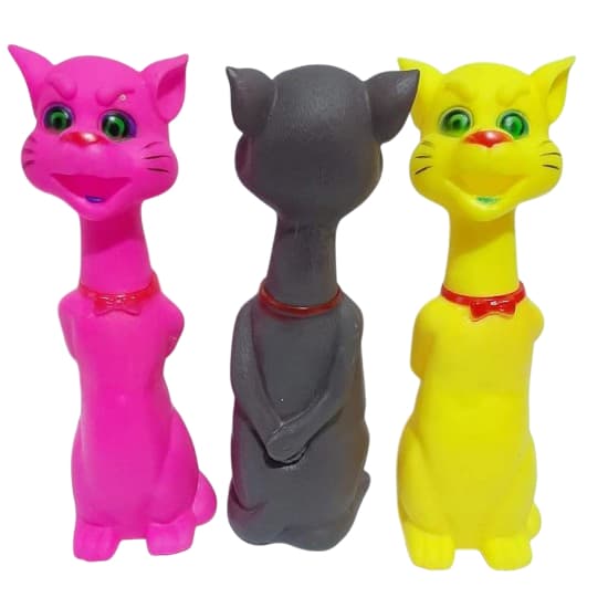 Gato Sonoro Vinil Grande 25cm