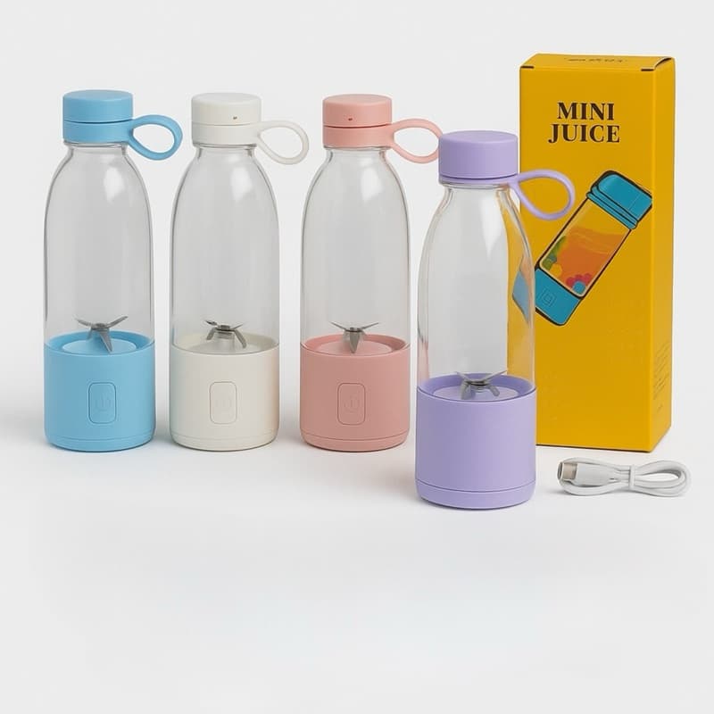 Garrafa Liquidificadora Steffen Layren 420ml | Mixer Portátil USB​