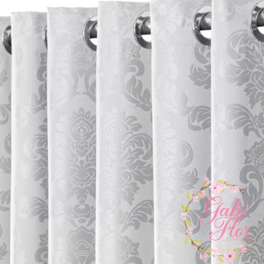 Cortina Jacquard 2,80 m x 1,70 mts de Um Toque De Elegancia No Seu Lar Sala e Quarto Luxo