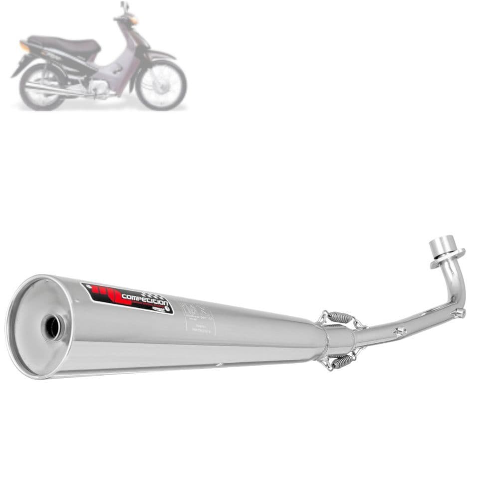 Escapamento Escape Super Adventure Roncar ML Competition Curto Moto Biz 100 1998 Até 2005