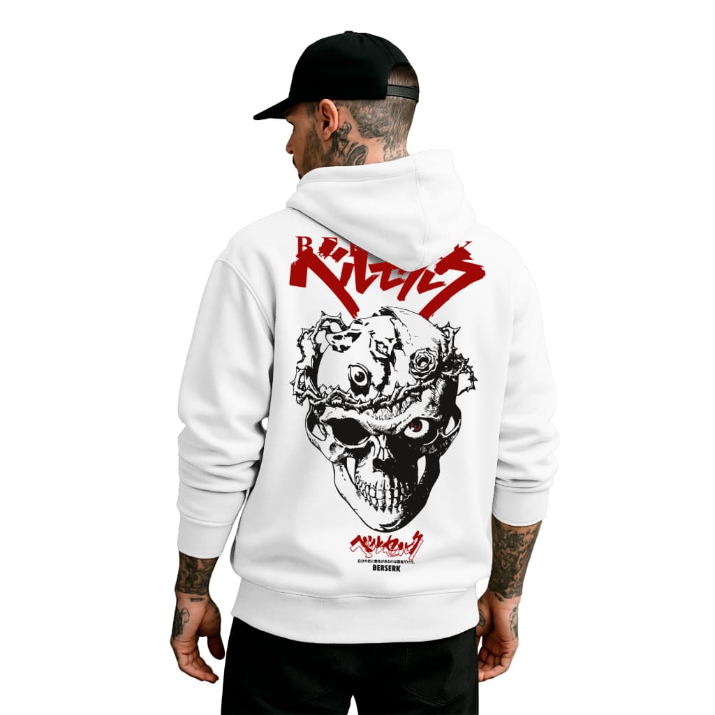 Moletom Berserk Unissex Confortavel Tecido Grosso Premium Streetwear Blusão Estampa Em DTF