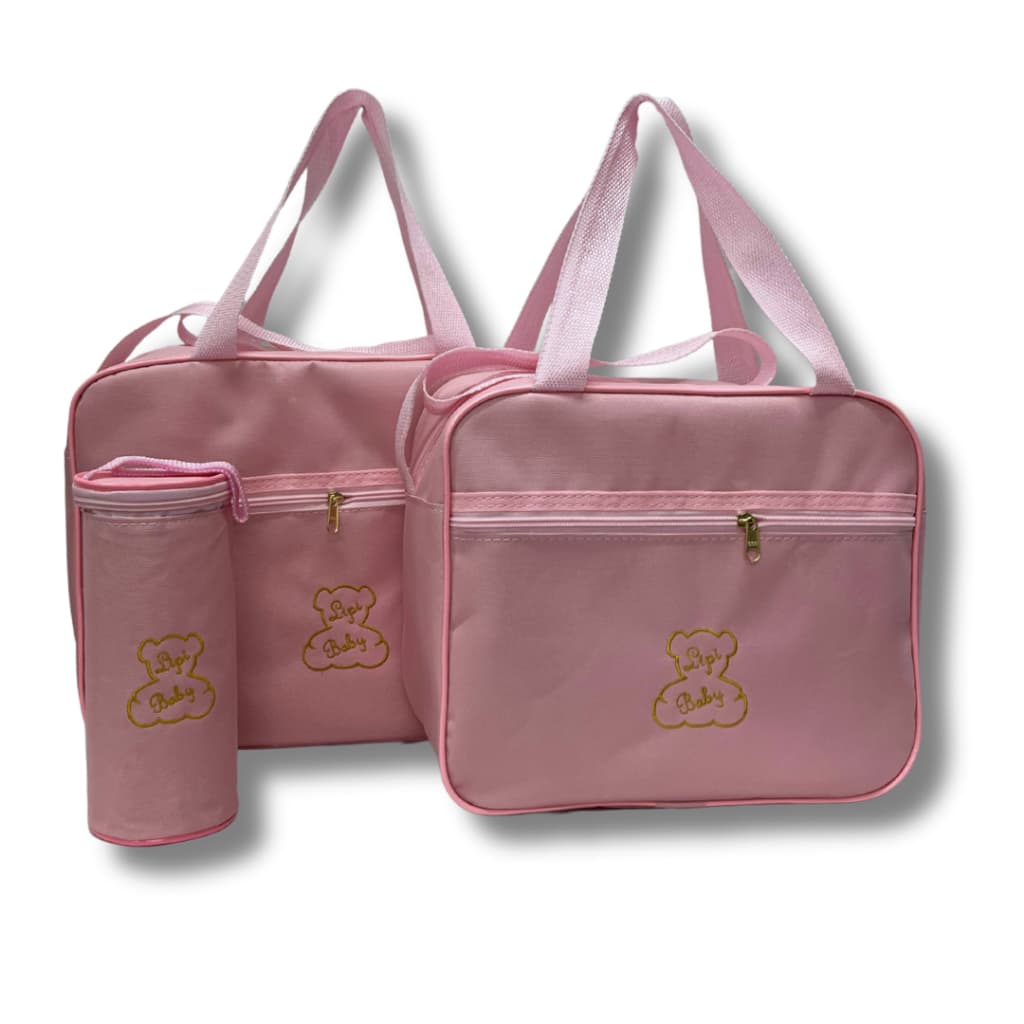 Kit Bolsa Mamãe 2/3 Peças,  Mamadeira Praticidade Para Passeios, Maternidade, Viagens, Bebe Reborn