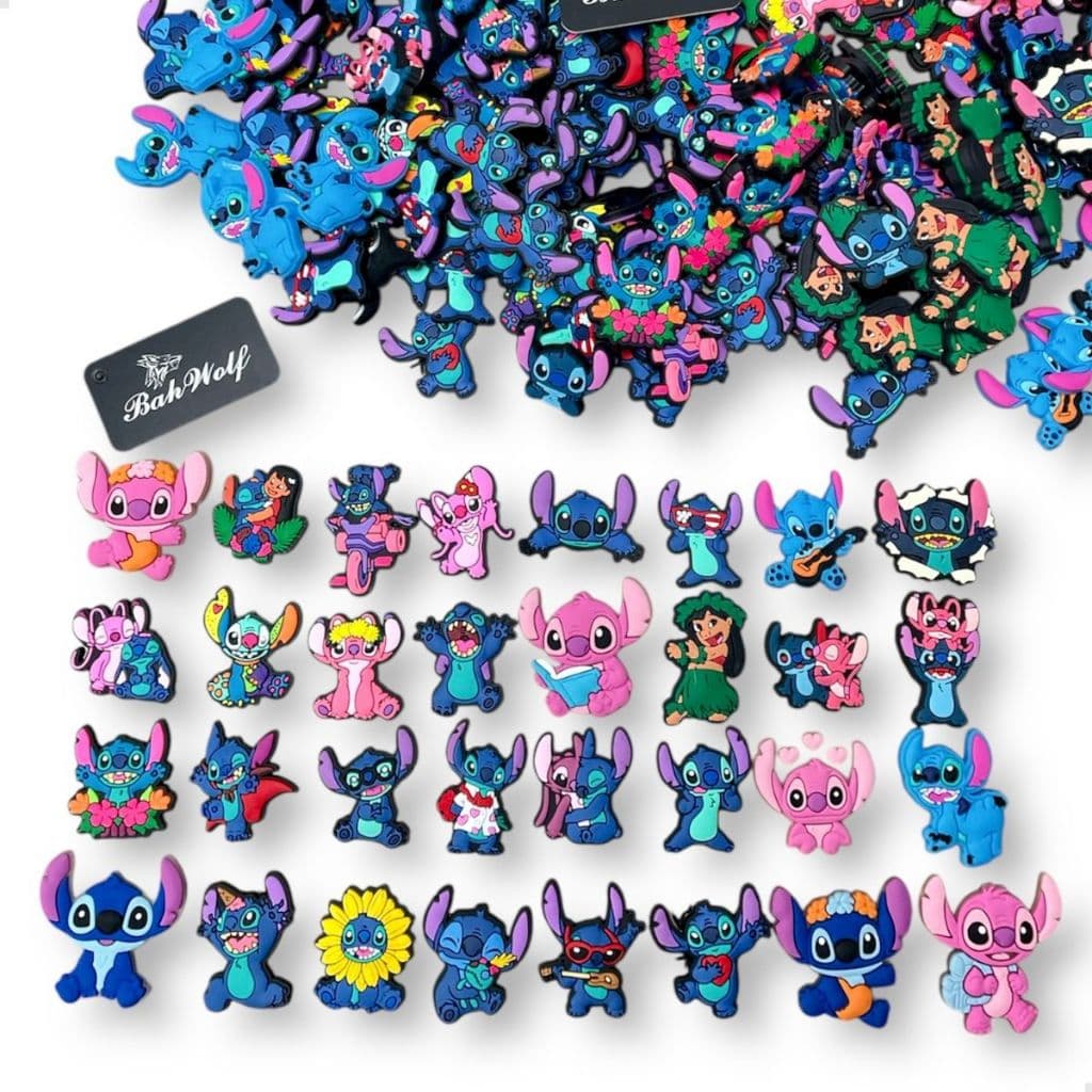 Apliques Emborrachados Lilo E Stich P/artesanato Sandália sapatos mochila lápis chinelo