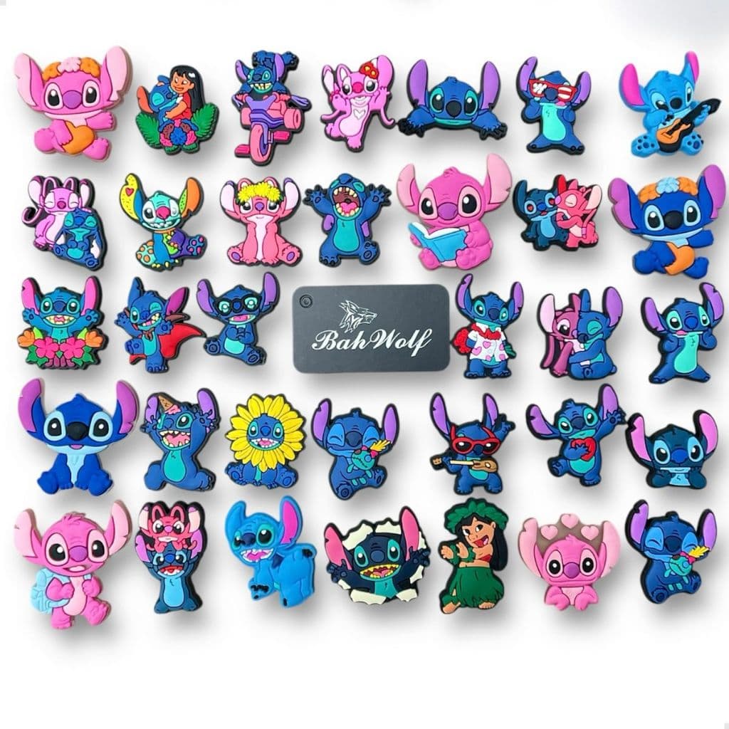 20 Apliques Emborrachados Lilo E Stich P/artesanato