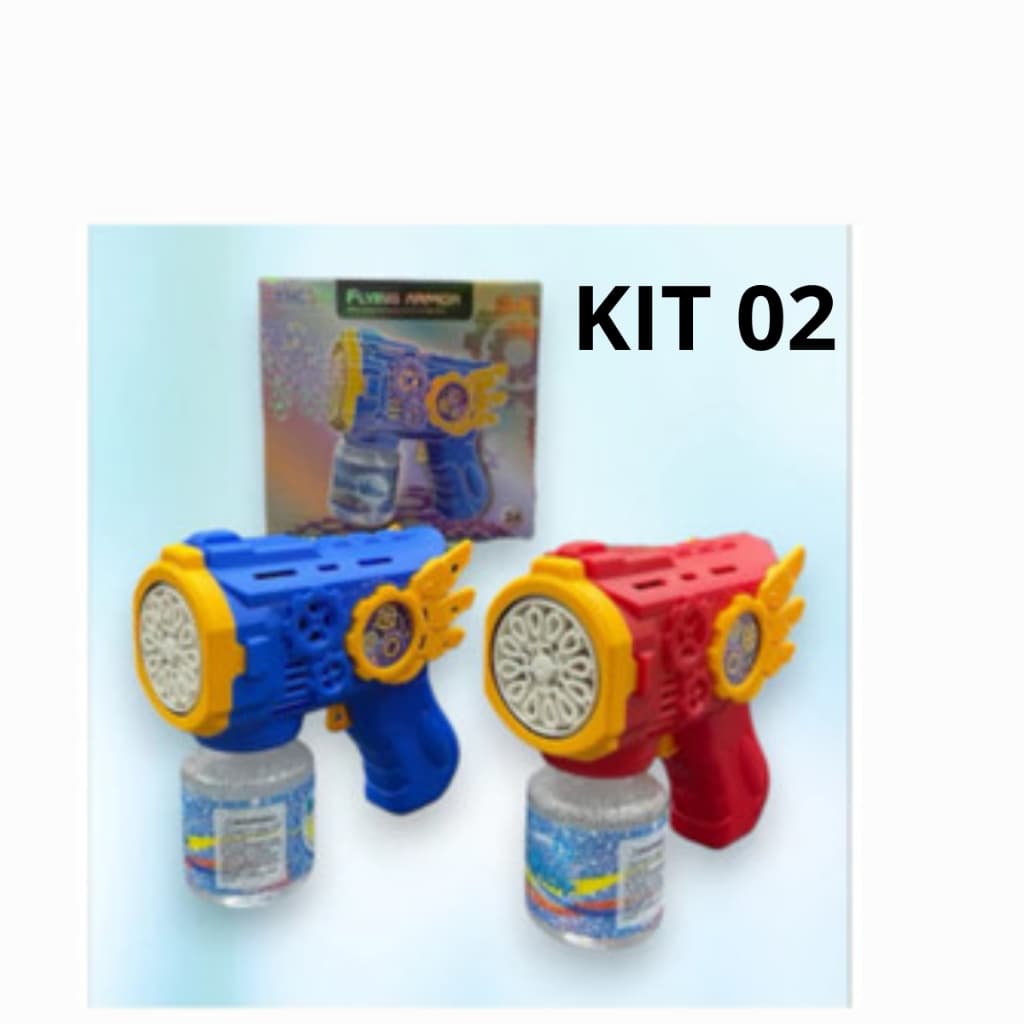 Brinquedo Lançador Bolha De Sabão, Automática, Colorido, Brinquedo Infantil, Azul Vermelho.