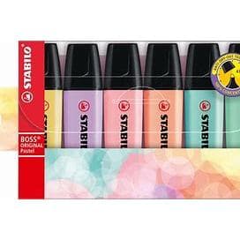 Marca texto Stabilo Boss 4, 6 ou 8 cores sortidas
