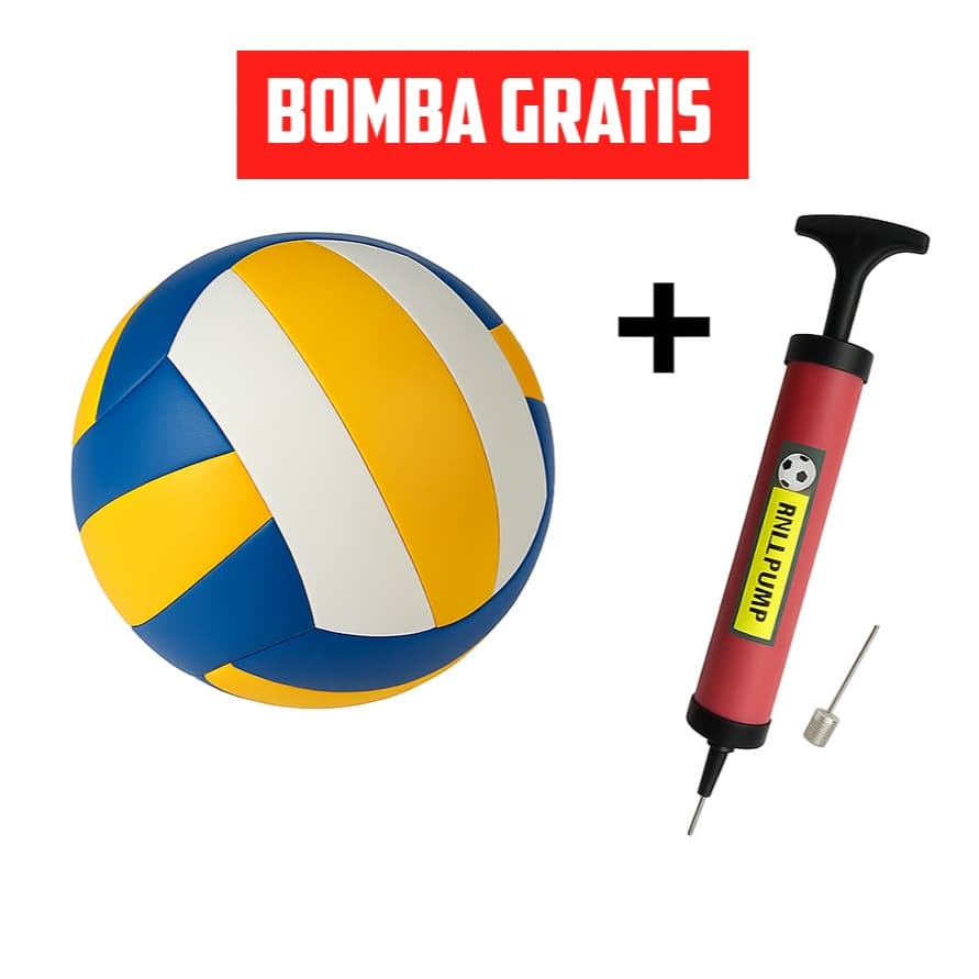 Kit Bola de Vôlei Quadra/Praia Tamanho profissional com  Bomba de Ar GRATIS