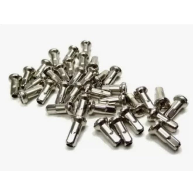 Niple Latão Prata 12mm X 2.0mm Nâo Enferruja (36 Unidades).