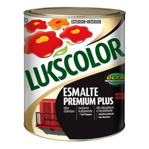 Tinta Esmalte Sintetico Brilhante 900ml Lukscolor Cores