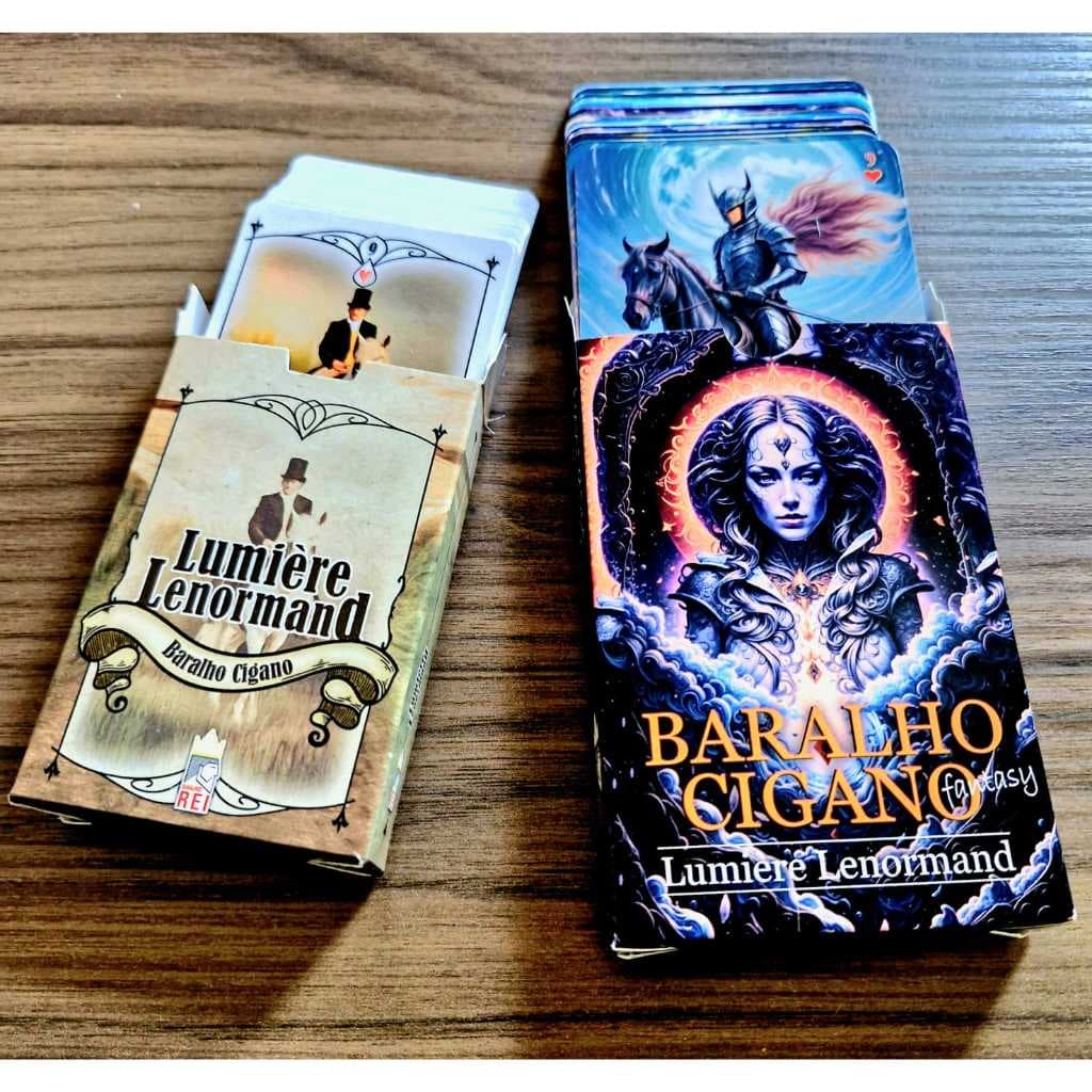 KIT 01 BARALHO LENORMAND E 01 BARALHO CIGANO
