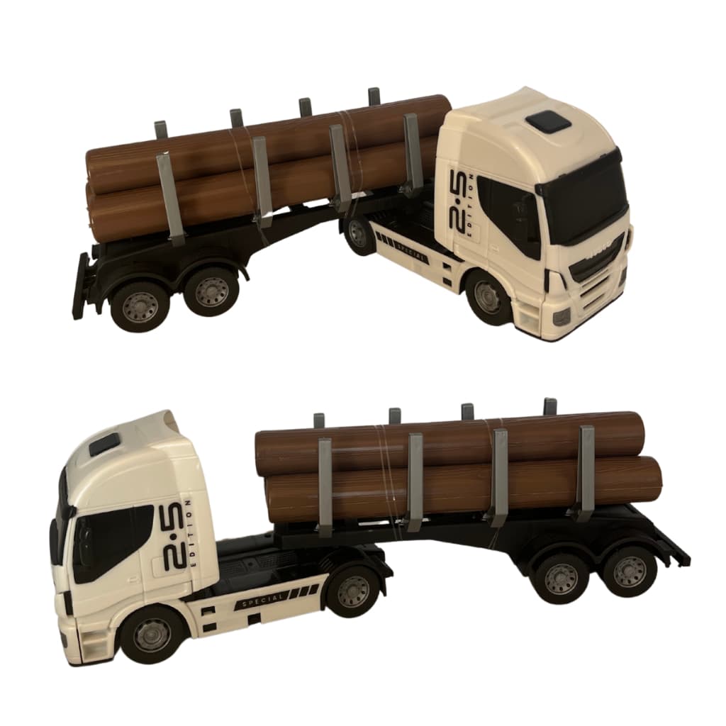 Brinquedo Infantil Caminhão Carga Tora - Iveco Com Carregamento Tronco