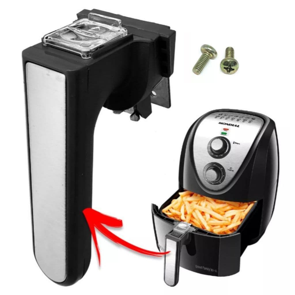 Puxador Cabo Air Fryer Mondial Afn-50 E Afn-40 Preto Original Com Parafuso