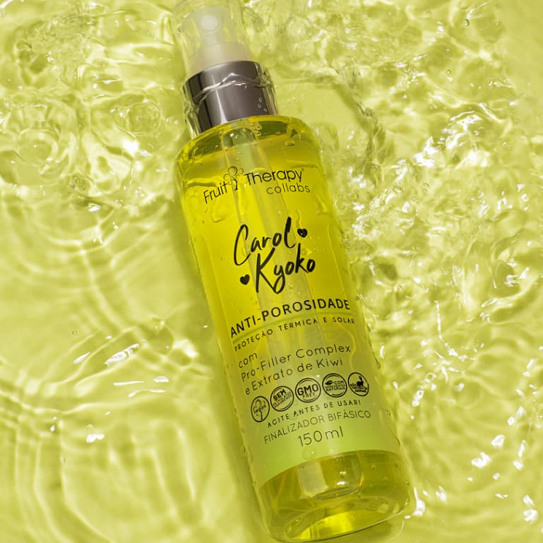 Spray Finalizador Bifásico Anti Porosidade  Carol Kyoko 150ml Left Oficial