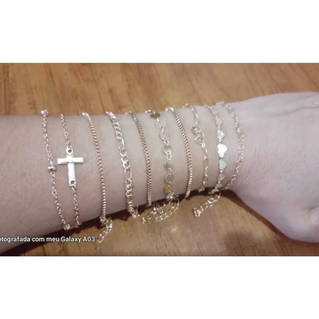 pulseira medio folheado