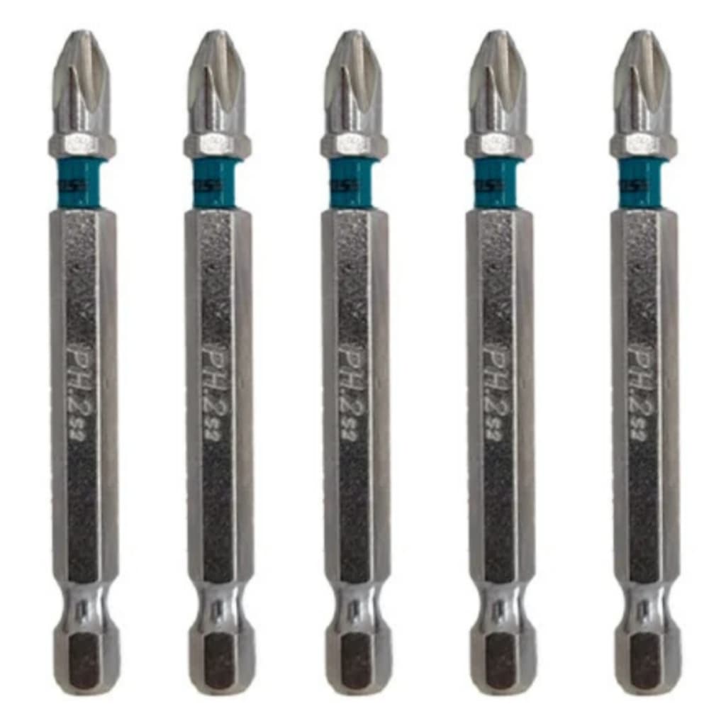 Ponta Bits Ph2 70mm Magnético Aço rápido Kit 5 Gross