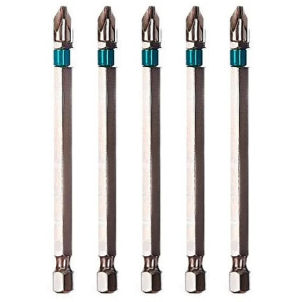 Ponta Bits Ph2 90mm Magnética Aço Cromo Kit 5 peças Gross