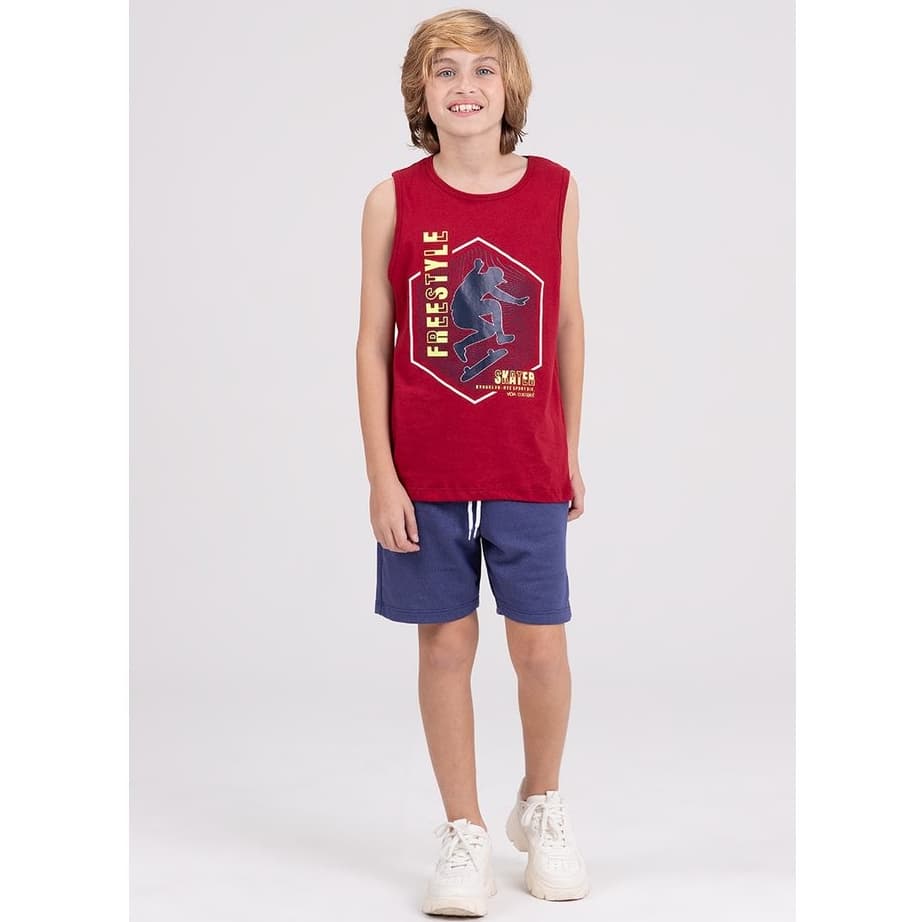 Conjunto Regata Infantil Freestyle Bordo