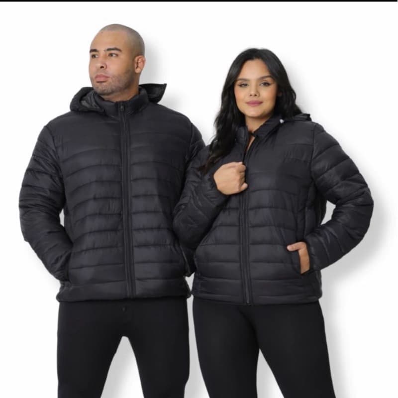 Jaqueta Bobojaco Puffer Capuz Removível Bolsos Internos Impermeável