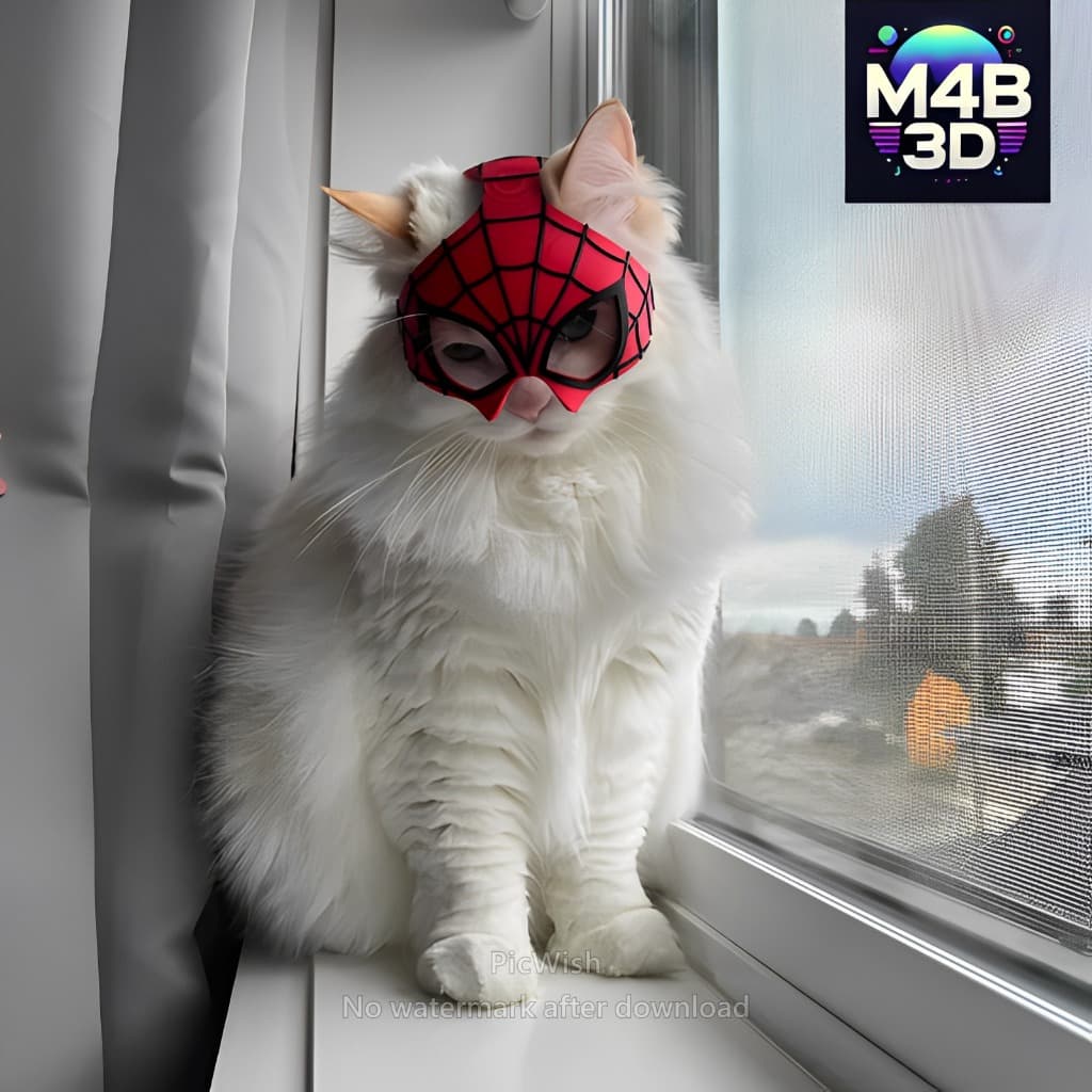 Máscara de Gato Homem Aranha - 3D
