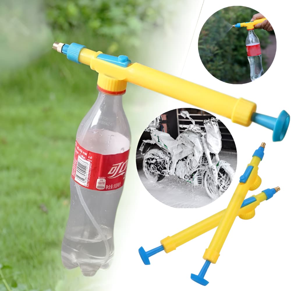 Pulverizador E Borrifador Pressão Manual Para Garrafa Pet Adaptável Borrifador De Água