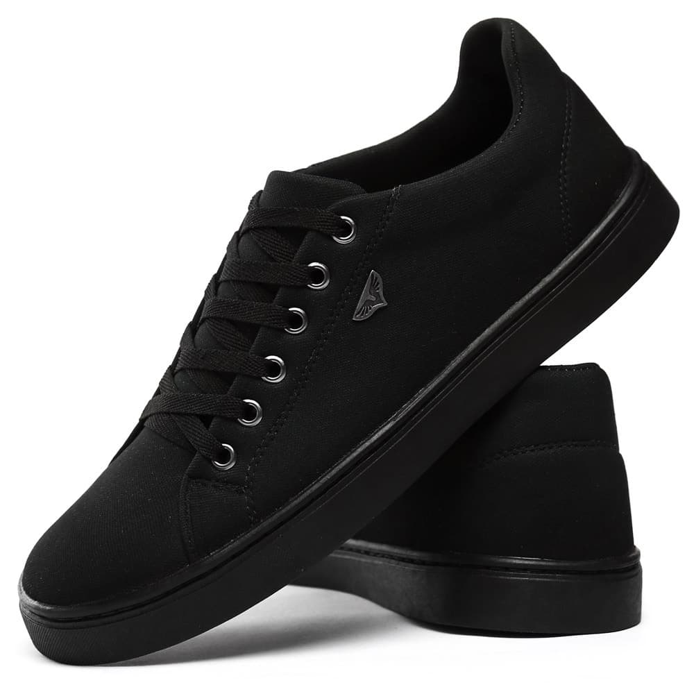 Tênis Casual Masculino Leve Sapatênis Sola Preta Sola Reta Confortável Envio Imediato