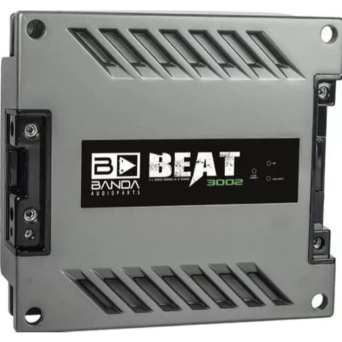 Módulo Amplificador Banda Beat 3002 3000w Rms 2 Ohms 1 Canal Cor Cinza
